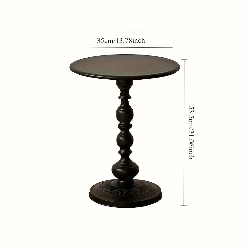 1pc Sofa Side Table Small Creamy Wind Living Room Creative Coffee Table Modern Simple Iron Balcony Small Round Table