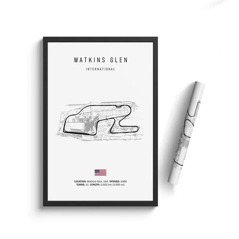 Classic Formula 1 Tracks Wall Art