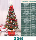 127PCS/Set Artificial Christmas Tree Christmas Decoration