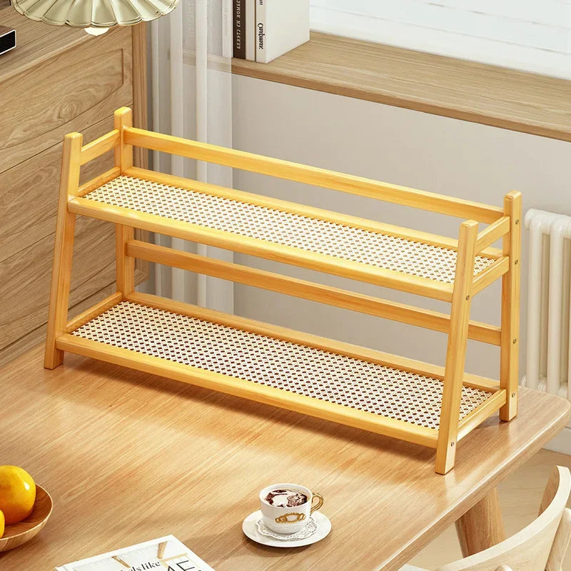 Medieval Rattan Cup Storage Rack