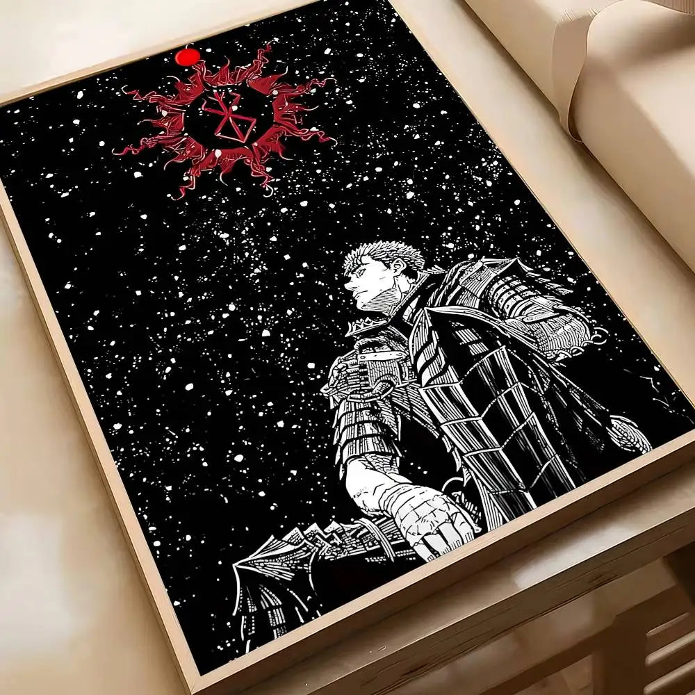 Classic Berserk Anime Art Wall Stickers