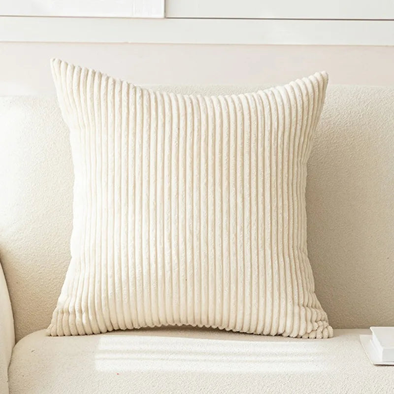 Corduroy Striped Pillow Cover 18x18
