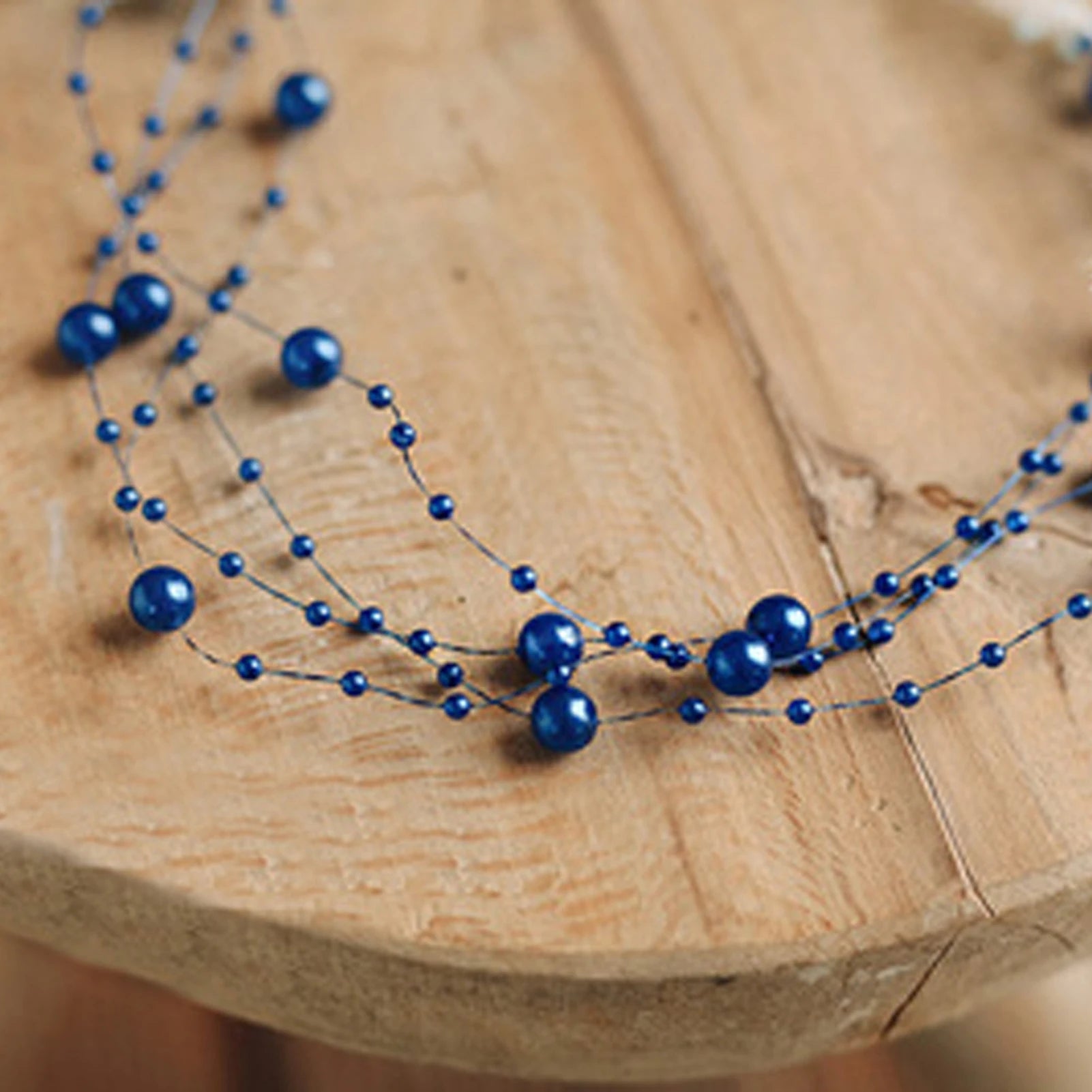 2025 Christmas Decoration Bead String Clear Colored Round Diamond Scale Shape Bead String For Wedding Valentine's Thanksgiving