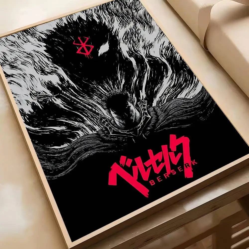 Classic Berserk Anime Art Wall Stickers