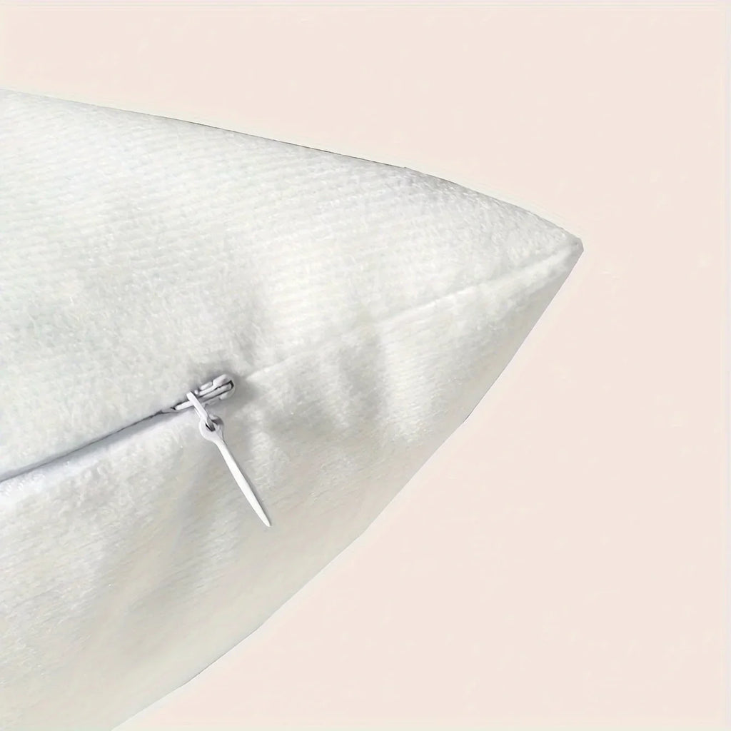 Christmas Reindeer Plush Pillow Cover 18x18